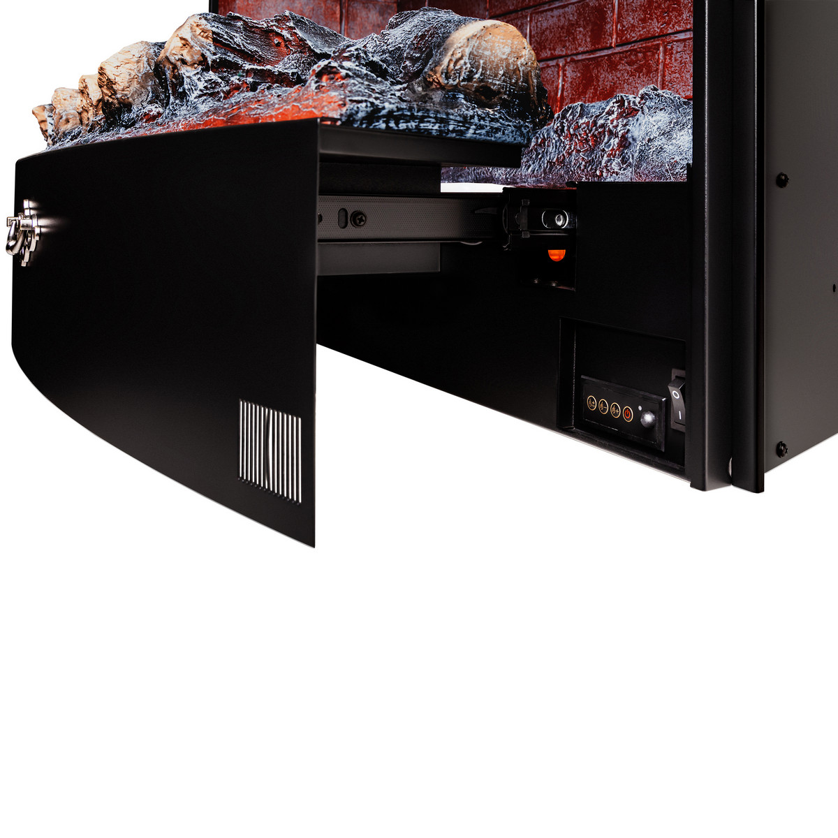 Панорамный открытый очаг для встройки 3D FireStar 33" (ФаирСтар) с эффектом живого пламени и дыма 3D. Габариты В*Ш*Г мм:  667*870*303 Панорамный открытый очаг для встройки 3D FireStar 33" (ФаирСтар) с эффектом живого пламени и дыма 3D. Габариты В*Ш*Г мм:  667*870*303
