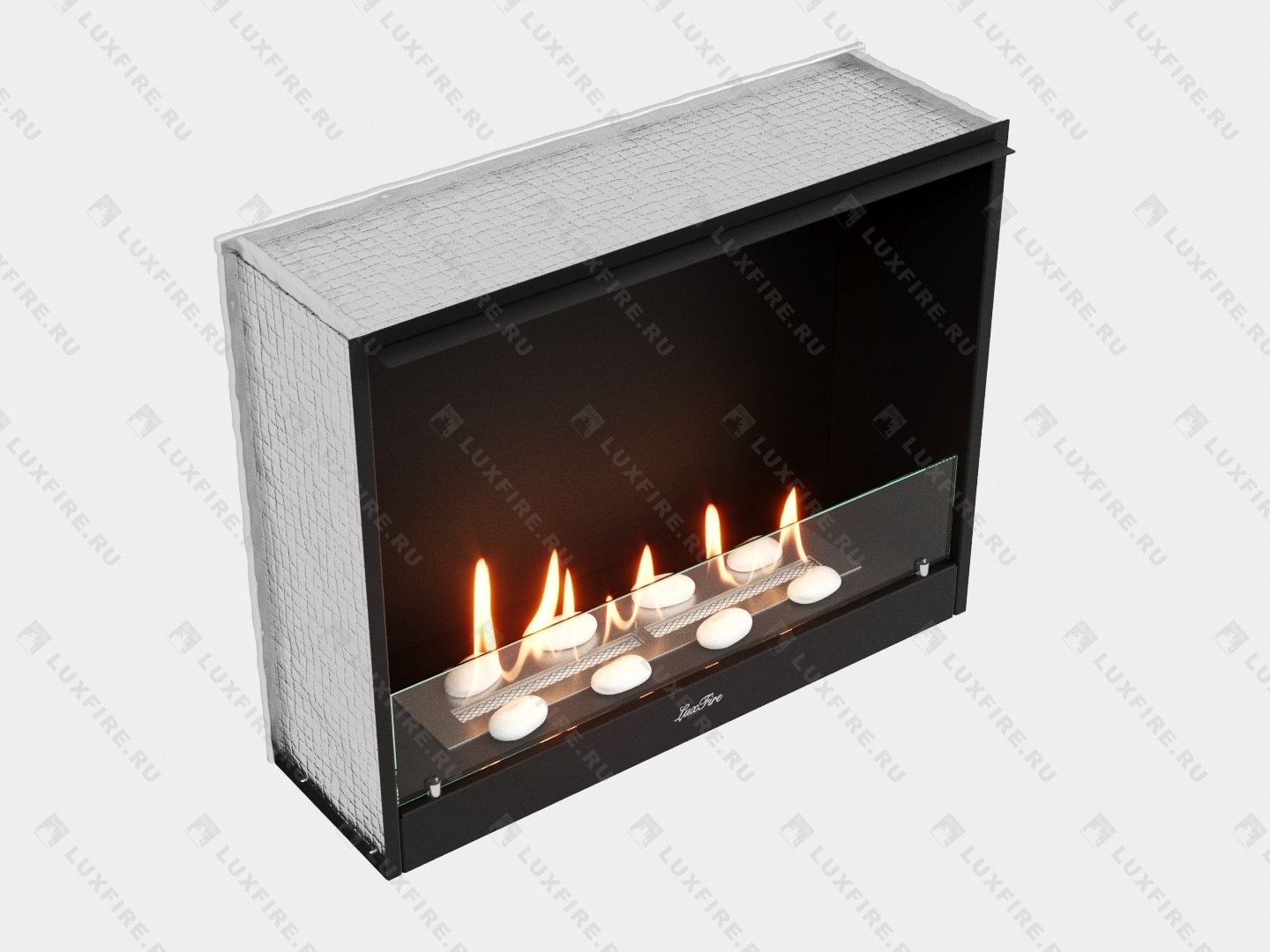 Портальный биокамин Lux Fire "Фаер Бокс 1 - 33" Размеры (ВхШхГ; мм)675х860х265 Портальный биокамин Lux Fire "Фаер Бокс 1 - 33" Размеры (ВхШхГ; мм)675х860х265