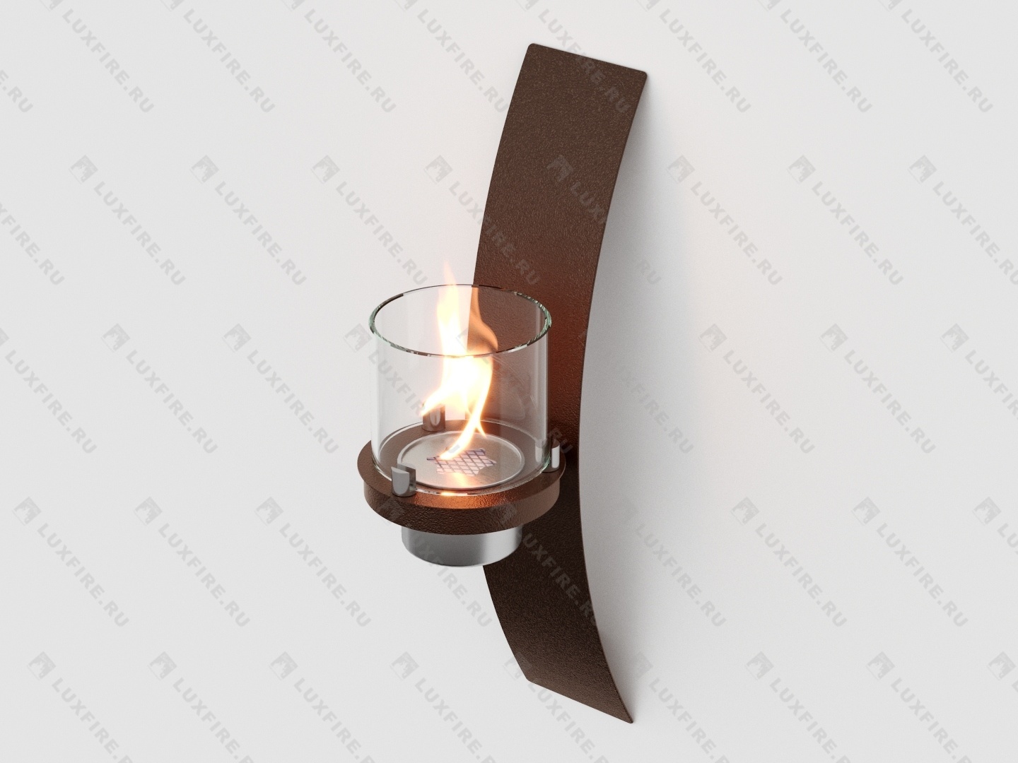 Биокамин настенный Lux Fire "Олимпус D" (коричневый) Размеры (ВхШхГ; мм)500х100х205 Биокамин настенный Lux Fire "Олимпус D" (коричневый) Размеры (ВхШхГ; мм)500х100х205