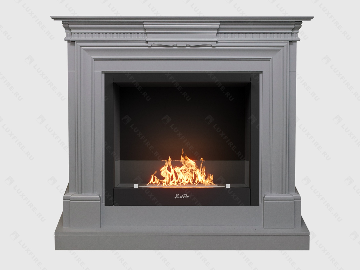Каминокомплект Chelsea - Grey с биокамином Lux Fire "Фаер Бокс 1-26". Размеры (ВхШхГ; мм)1045 × 1150 × 380 мм Каминокомплект Chelsea - Grey с биокамином Lux Fire "Фаер Бокс 1-26". Размеры (ВхШхГ; мм)1045 × 1150 × 380 мм