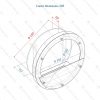 Биокамин Lux Fire "Иллюзион 500 Н" XS. Размеры (ВхШхГ; мм)500х500х152