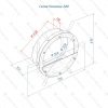 Биокамин Lux Fire "Капитан 500 Н" XS (черный) Размеры (ВхШхГ; мм)500х500х152