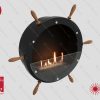 Биокамин Lux Fire "Капитан 500 Н" XS (черный) Размеры (ВхШхГ; мм)500х500х152