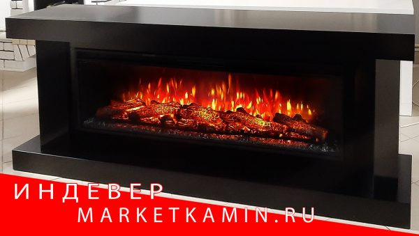 INDEVER (Индевер 180 чёрная эмаль) Очаги 50" на выбор (дрова/кристаллы/3D эффект живого пламени)  Габариты (ШxВxГ): 1800х650х450 мм INDEVER (Индевер 180 чёрная эмаль) Очаги 50" на выбор (дрова/кристаллы/3D эффект живого пламени)  Габариты (ШxВxГ): 1800х650х450 мм