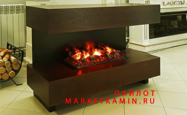 Пайлот (тёмный дуб/чёрный) камин/ТВ-тумба с открытым очагом 3D с живым пламенем (варианты в описании) Габариты (ШxВxГ): 1200х800х450 мм Пайлот (тёмный дуб/чёрный) камин/ТВ-тумба с открытым очагом 3D с живым пламенем (варианты в описании) Габариты (ШxВxГ): 1200х800х450 мм
