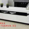ТВ-тумба № 17 С выдвижными ящиками и открытой центральной нишей (белый/чёрный) Цвет и размеры на выбор. Габариты (ШxВxГ) 2000x520x500 мм