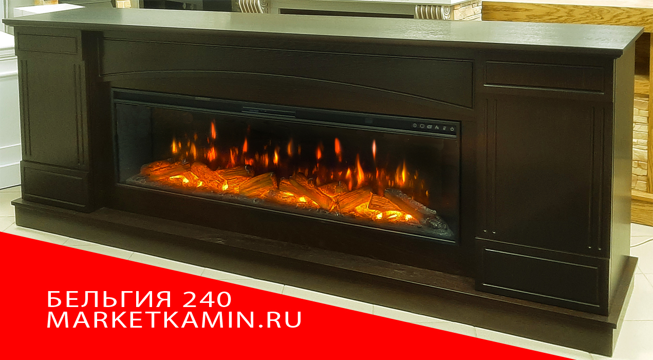Бельгия (тёмный дуб) Максимально широкий камин-бар с дверками. Очаги 60" на выбор (дрова/кристаллы) Цвет на выбор. Габариты (ШxВxГ) 2400x900x450 мм Бельгия (тёмный дуб) Максимально широкий камин-бар с дверками. Очаги 60" на выбор (дрова/кристаллы) Цвет на выбор. Габариты (ШxВxГ) 2400x900x450 мм