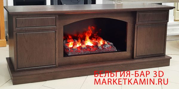 Бельгия камин-бар с дверками, ТВ-тумба (тёмный дуб) Открытые 3D очаги с эффектом живого пламени на выбор. Цвет и размеры на выбор. Габариты (ШxВxГ)1700x650x400 мм Бельгия камин-бар с дверками, ТВ-тумба (тёмный дуб) Открытые 3D очаги с эффектом живого пламени на выбор. Цвет и размеры на выбор. Габариты (ШxВxГ)1700x650x400 мм