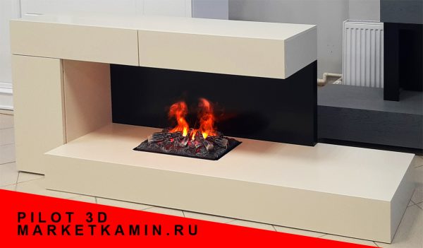 Пайлот. Камин-бар с дверкой и выдвижными ящиками. (Кремово-жемчужная эмаль/чёрный) Открытый очаг 3D с живым пламенем. Габариты (ШxВxГ): 2000х800х450 мм Пайлот. Камин-бар с дверкой и выдвижными ящиками. (Кремово-жемчужная эмаль/чёрный) Открытый очаг 3D с живым пламенем. Габариты (ШxВxГ): 2000х800х450 мм