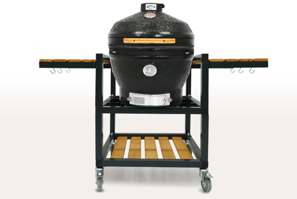 Керамический гриль-барбекю 24 дюйма (61см) Start Grill SG 24 CFG CHEF PRO (Чёрный) в комплекте с модулем со столиками Керамический гриль-барбекю 24 дюйма (61см) Start Grill SG 24 CFG CHEF PRO (Чёрный) в комплекте с модулем со столиками