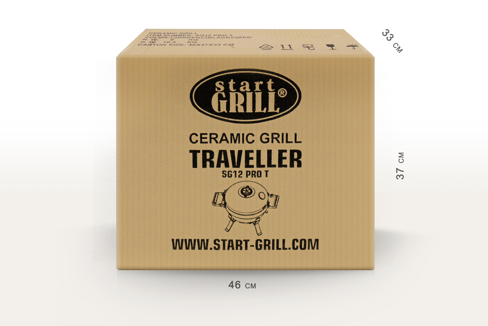Керамический гриль Start Grill TRAVELLER SG12 PRO T (красный) Керамический гриль Start Grill TRAVELLER SG12 PRO T (красный)
