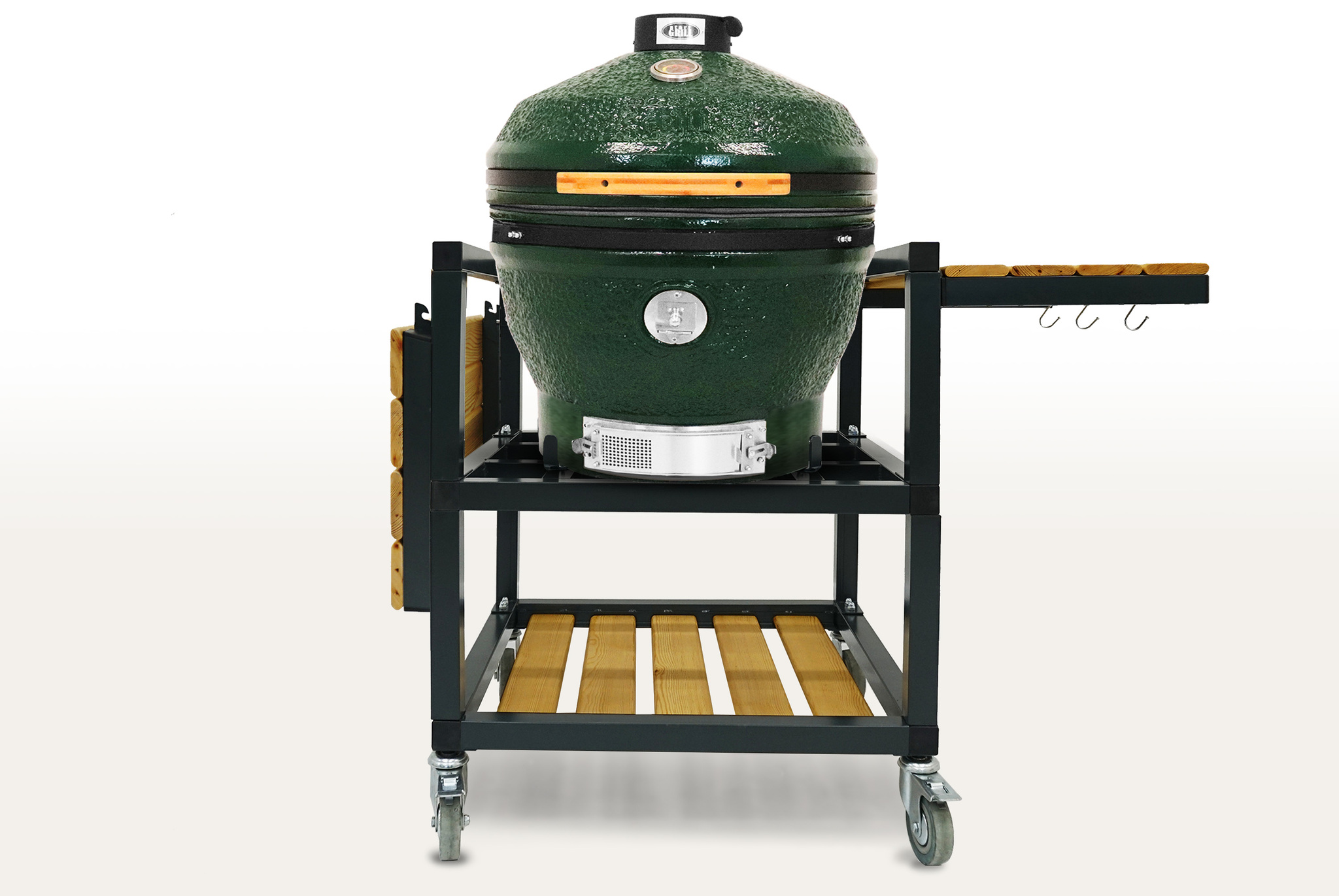 Керамический гриль-барбекю 24 дюйма (61см) Start Grill SG 24 CFG CHEF PRO (Зелёный) в комплекте с модулем со столиками Керамический гриль-барбекю 24 дюйма (61см) Start Grill SG 24 CFG CHEF PRO (Зелёный) в комплекте с модулем со столиками