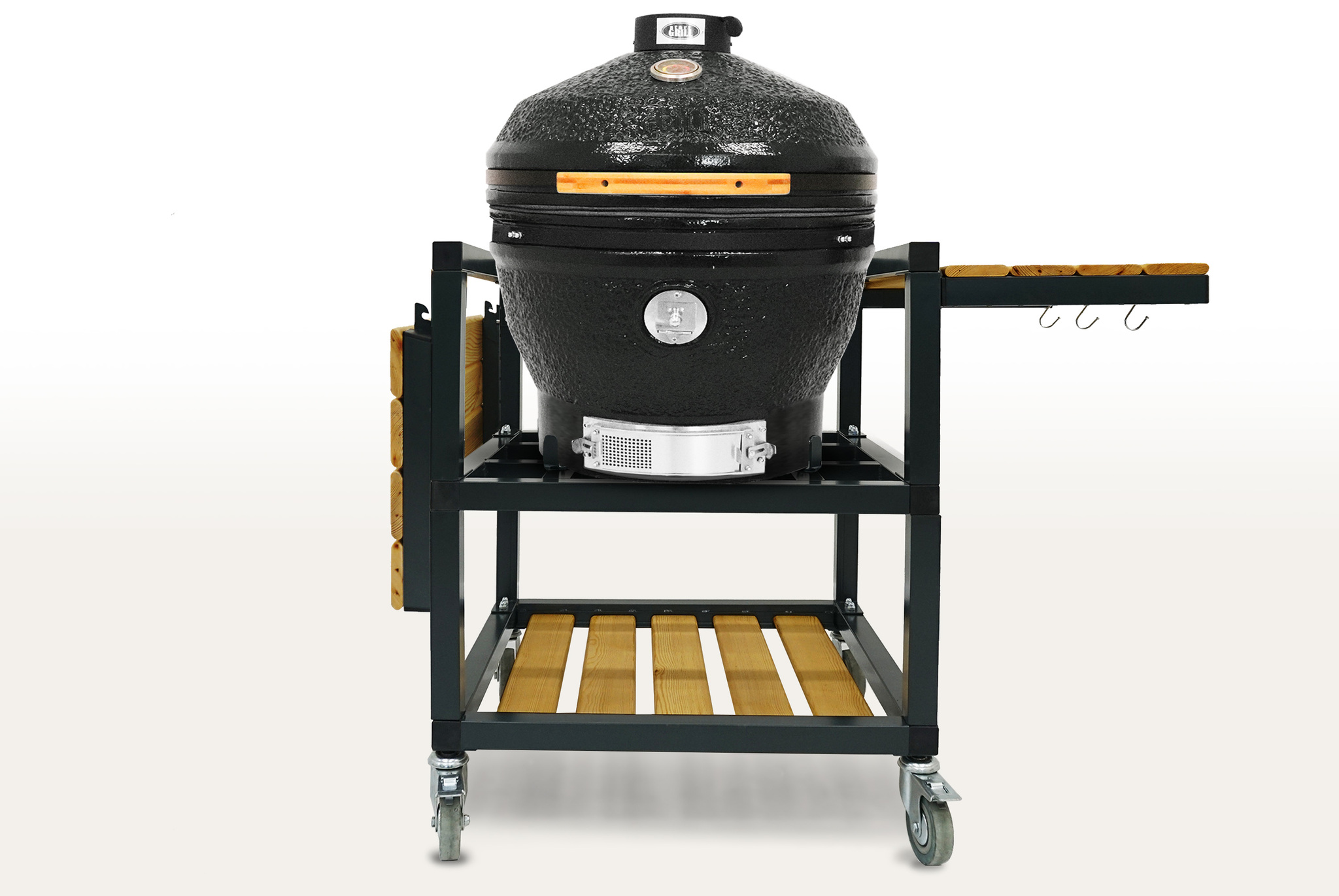 Керамический гриль-барбекю 24 дюйма (61см) Start Grill SG 24 CFG CHEF PRO (Чёрный) в комплекте с модулем со столиками Керамический гриль-барбекю 24 дюйма (61см) Start Grill SG 24 CFG CHEF PRO (Чёрный) в комплекте с модулем со столиками