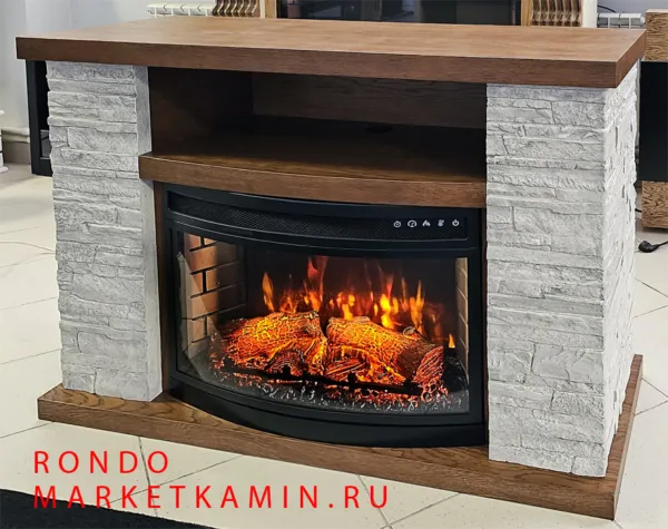 Рондо прямоугольный вариант с открытой полкой (медовый дуб/ бежево-серый сланец) Цвет дерева и камня на выбор. Панорамные очаги на выбор (LED, 3D) Габариты (ШxВxГ)1120x880x430 мм Рондо прямоугольный вариант с открытой полкой (медовый дуб/ бежево-серый сланец) Цвет дерева и камня на выбор. Панорамные очаги на выбор (LED, 3D) Габариты (ШxВxГ)1120x880x430 мм