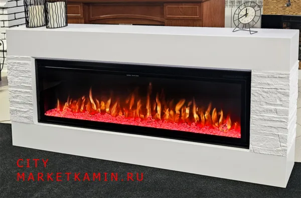 CITY 160 (сити белая эмаль/белый сланец) Настенный/напольный камин. Варианты очагов в описании (дрова/кристаллы) Габариты (ШхВхГ) 1600×800х170-250 мм CITY 160 (сити белая эмаль/белый сланец) Настенный/напольный камин. Варианты очагов в описании (дрова/кристаллы) Габариты (ШхВхГ) 1600×800х170-250 мм