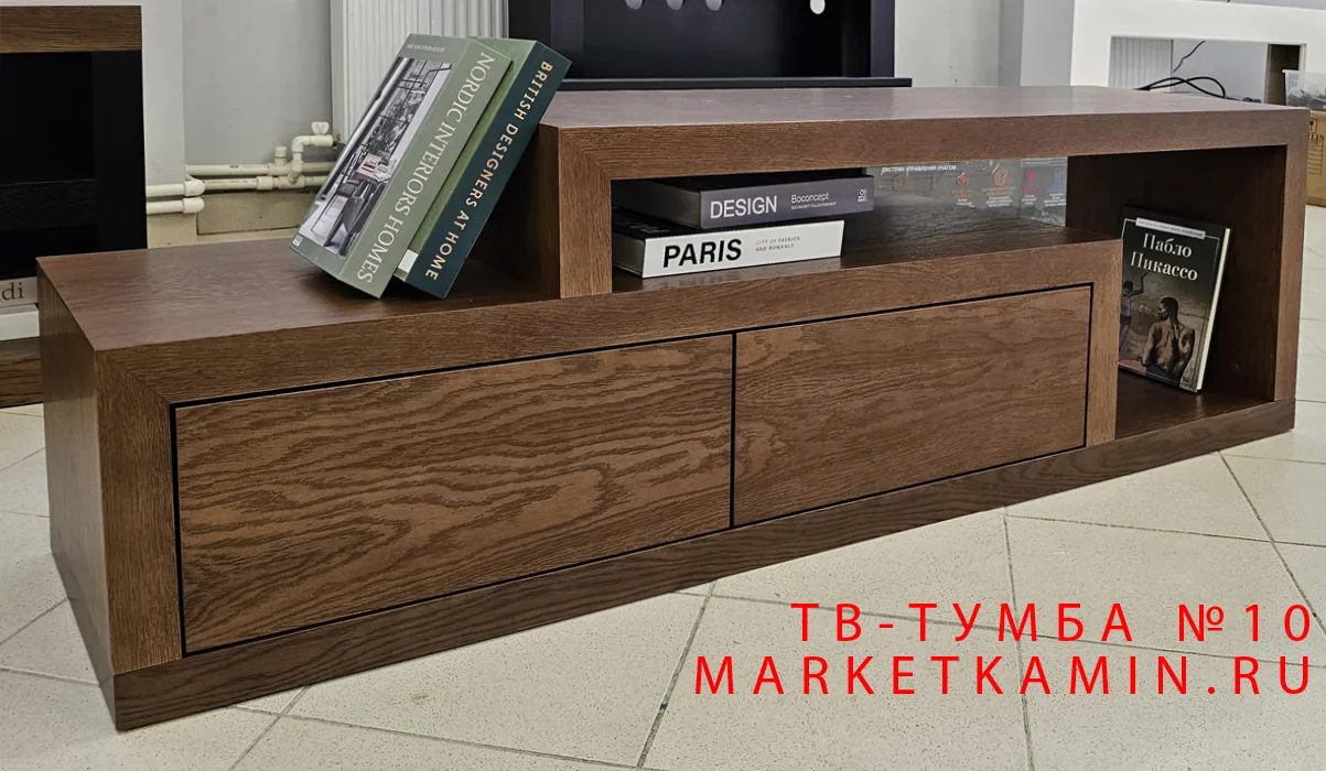 ТВ-тумба № 10 (Орех) С двумя выдвижными ящиками и открытой нишей. Цвет и размеры на выбор. Габариты (ШxВxГ)1600x500x400 мм ТВ-тумба № 10 (Орех) С двумя выдвижными ящиками и открытой нишей. Цвет и размеры на выбор. Габариты (ШxВxГ)1600x500x400 мм