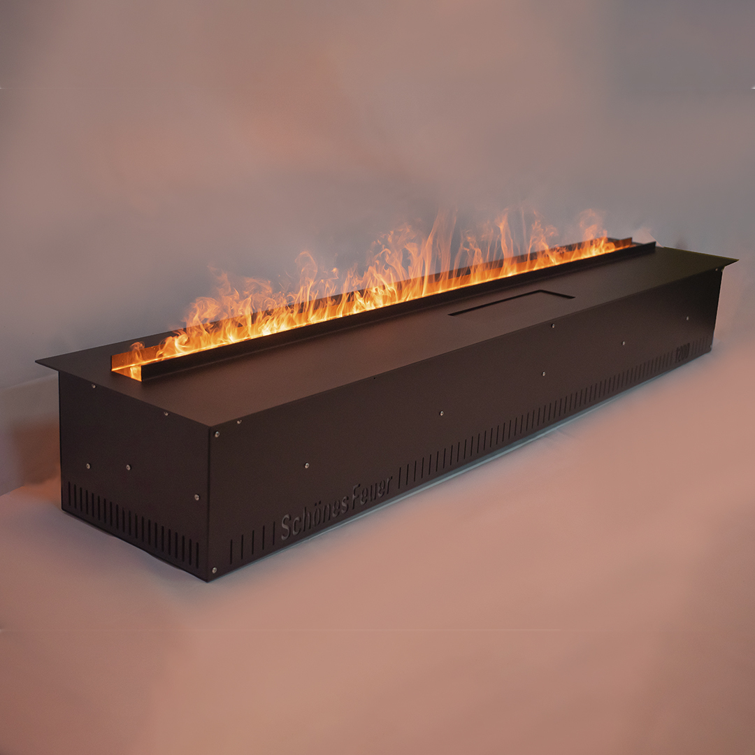 Очаг для встройки Schones Feuer 3D FireLine 1200 (Шон Фаер кассет) 3D эффект живого пламени. Размеры, мм (ШхВхГ): 1230х186х264 Очаг для встройки Schones Feuer 3D FireLine 1200 (Шон Фаер кассет) 3D эффект живого пламени. Размеры, мм (ШхВхГ): 1230х186х264