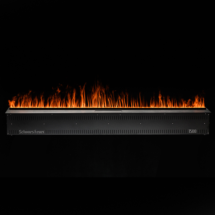Очаг для встройки Schones Feuer 3D FireLine 1500 (Шон Фаер кассет) 3D эффект живого пламени. Размеры, мм (ШхВхГ): 1530х186х264 Очаг для встройки Schones Feuer 3D FireLine 1500 (Шон Фаер кассет) 3D эффект живого пламени. Размеры, мм (ШхВхГ): 1530х186х264