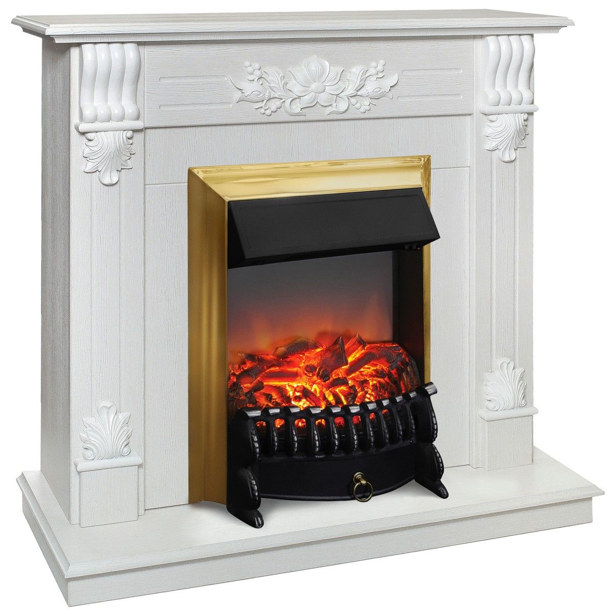 Электрокамин Ottawa WT с очагом Fobos Lux Brass. Габариты (ШxВxГ) 98x97x30 см Электрокамин Ottawa WT с очагом Fobos Lux Brass. Габариты (ШxВxГ) 98x97x30 см