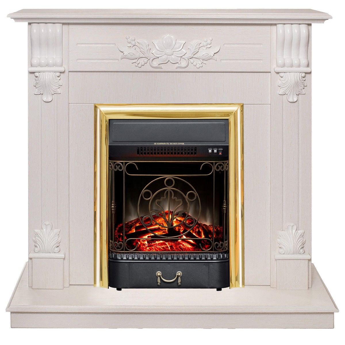 Электрокамин Ottawa WT с очагом Majestic Lux Brass. Габариты (ШxВxГ) 101x96x39 см Электрокамин Ottawa WT с очагом Majestic Lux Brass. Габариты (ШxВxГ) 101x96x39 см