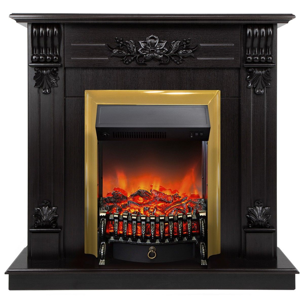 Электрокамин Ottawa DN с очагом Fobos Lux Brass. Габариты (ШxВxГ) 98x97x30 см Электрокамин Ottawa DN с очагом Fobos Lux Brass. Габариты (ШxВxГ) 98x97x30 см