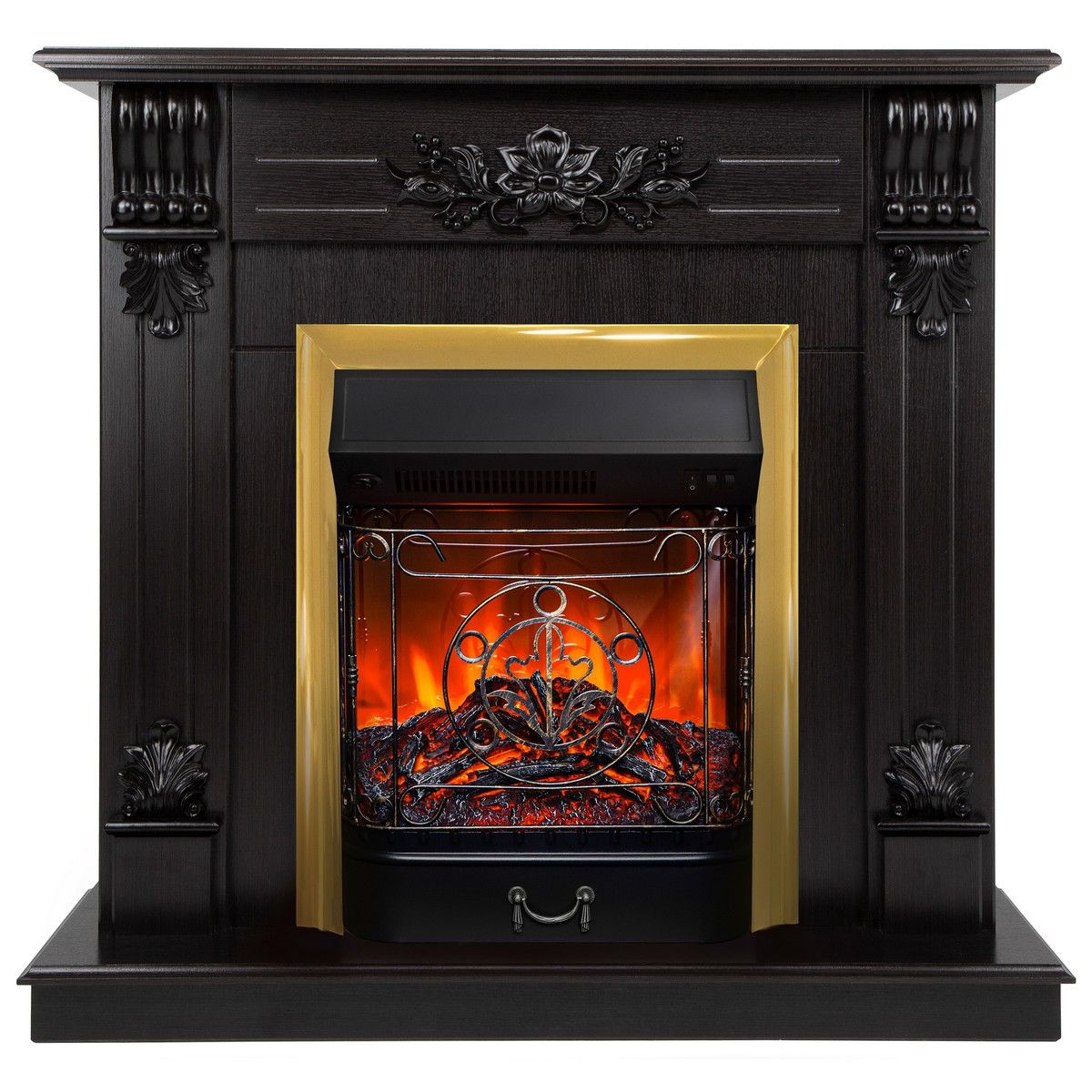 Электрокамин Ottawa DN с очагом Majestic Lux Brass. Габариты (ШxВxГ) 101x96x39 см Электрокамин Ottawa DN с очагом Majestic Lux Brass. Габариты (ШxВxГ) 101x96x39 см