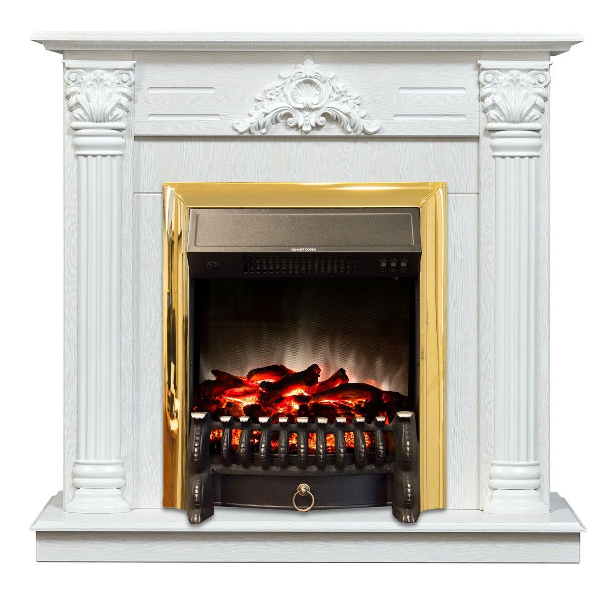 Электрокамин Stefania WT-F614 с очагом Fobos Lux Brass. Габариты (ШxВxГ) 98x97x30 см Электрокамин Stefania WT-F614 с очагом Fobos Lux Brass. Габариты (ШxВxГ) 98x97x30 см