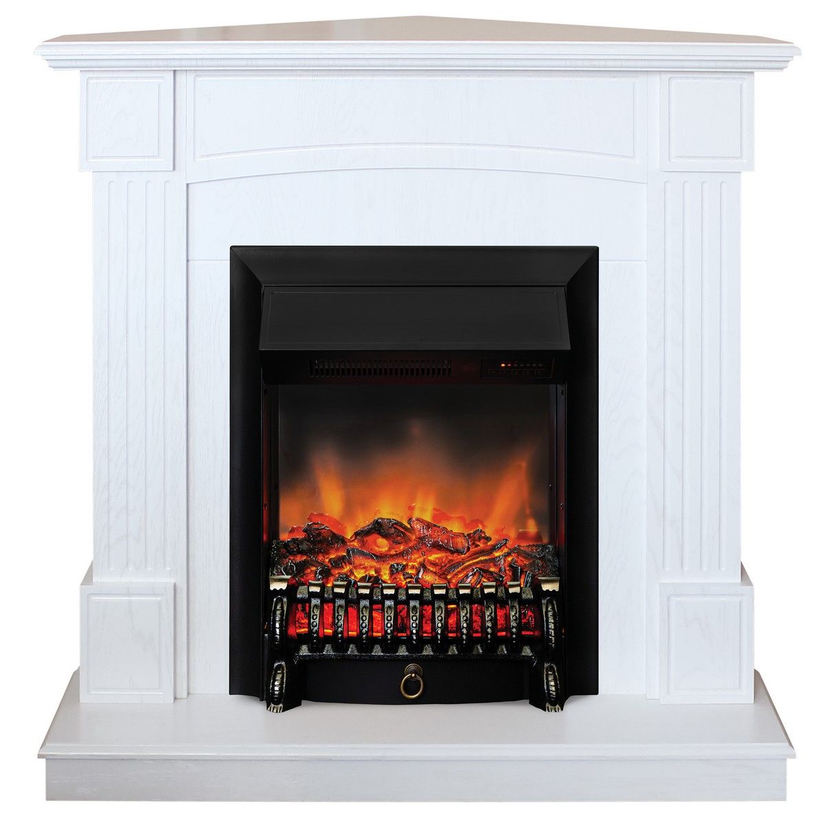 Электрокамин Andrea Corner WT с очагом Fobos Lux Black RC. Габариты (ШxВxГ) 98x97x30 см Электрокамин Andrea Corner WT с очагом Fobos Lux Black RC. Габариты (ШxВxГ) 98x97x30 см
