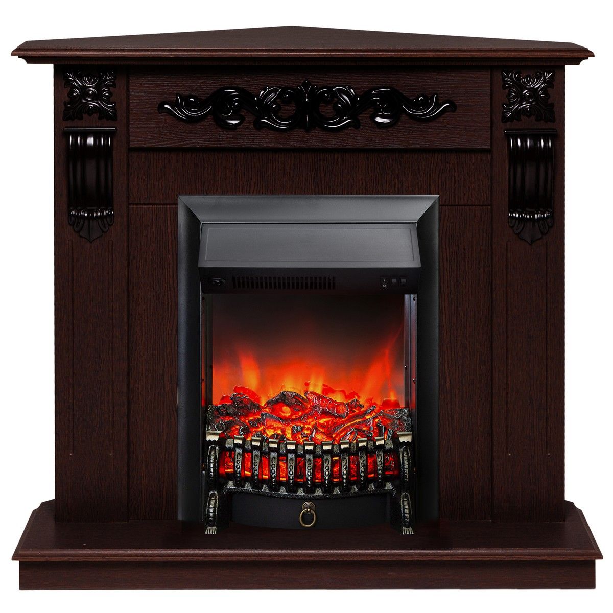 Электрокамин Dominica Corner DN с очагом Fobos Lux Black. Габариты (ШxВxГ) 98x97x30 см Электрокамин Dominica Corner DN с очагом Fobos Lux Black. Габариты (ШxВxГ) 98x97x30 см