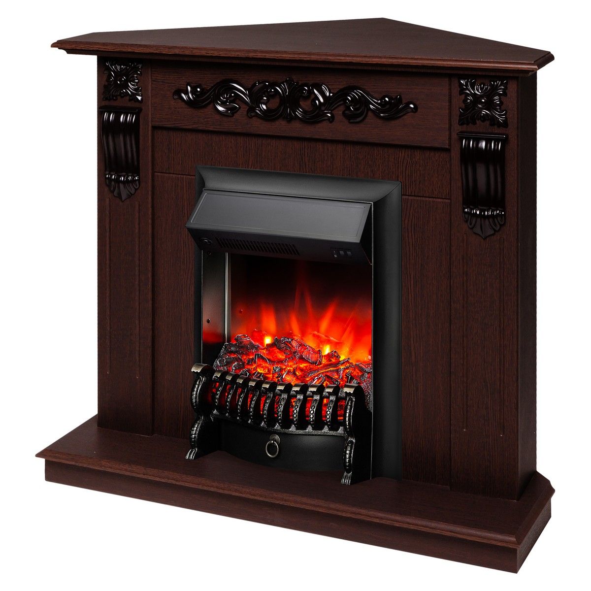 Электрокамин Dominica Corner DN с очагом Fobos Lux Black. Габариты (ШxВxГ) 98x97x30 см Электрокамин Dominica Corner DN с очагом Fobos Lux Black. Габариты (ШxВxГ) 98x97x30 см
