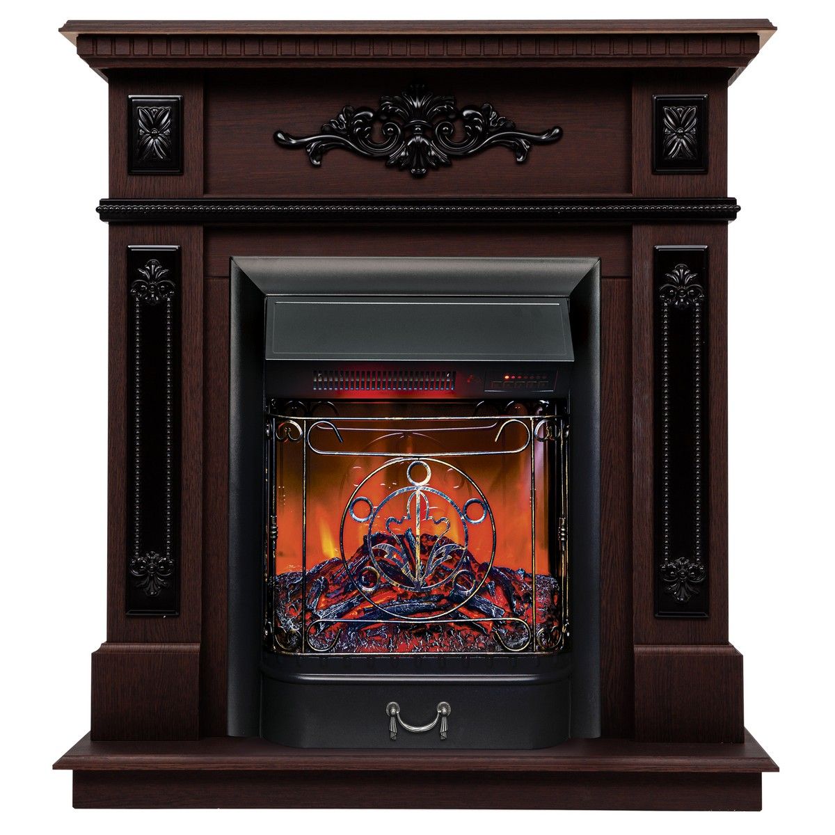 Электрокамин Lilian DN с очагом Majestic Lux Black RC. Габариты (ШxВxГ) 89x97x36.5 см Электрокамин Lilian DN с очагом Majestic Lux Black RC. Габариты (ШxВxГ) 89x97x36.5 см
