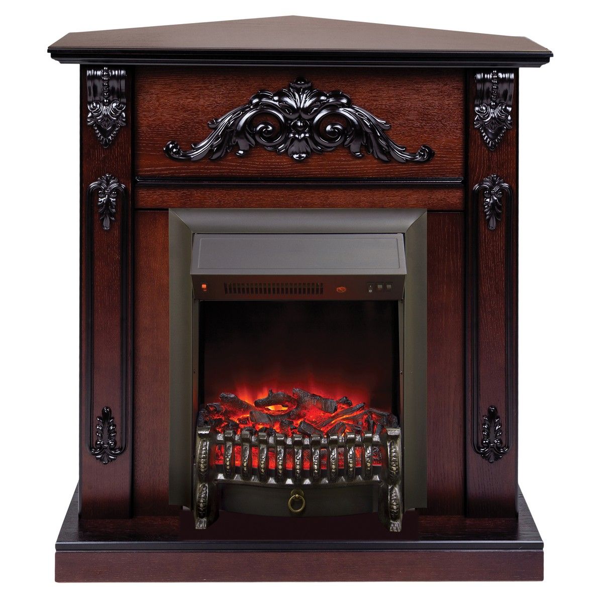 Электрокамин Anita Corner AO с очагом Fobos Lux Black. Габариты (ШxВxГ) 98x97x30 см Электрокамин Anita Corner AO с очагом Fobos Lux Black. Габариты (ШxВxГ) 98x97x30 см