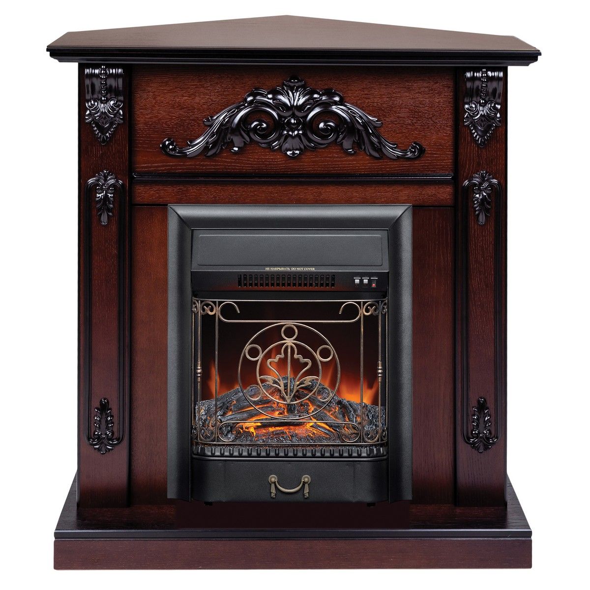 Электрокамин Anita Corner AO с очагом Majestic Lux Black. Габариты (ШxВxГ) 86x98x60.3 см Электрокамин Anita Corner AO с очагом Majestic Lux Black. Габариты (ШxВxГ) 86x98x60.3 см