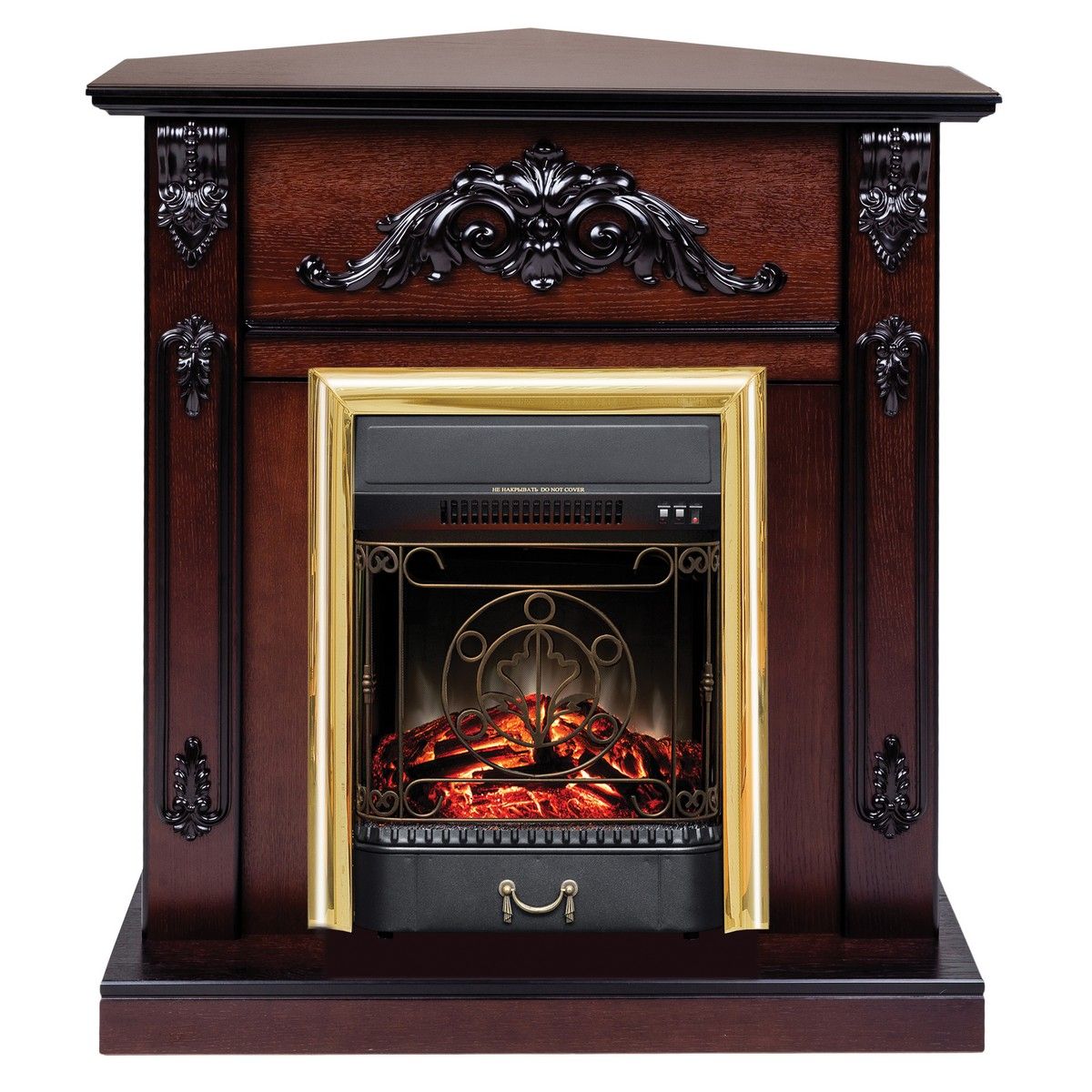 Электрокамин Anita Corner AO с очагом Majestic Lux Brass. Габариты (ШxВxГ) 86x98x60.3 см Электрокамин Anita Corner AO с очагом Majestic Lux Brass. Габариты (ШxВxГ) 86x98x60.3 см