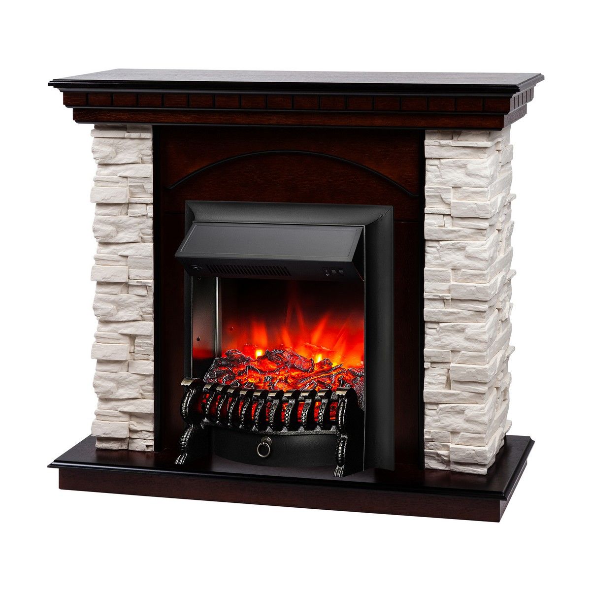 Электрокамин Elford AO с очагом Fobos Lux Black. Габариты (ШxВxГ) 98x97x30 см Электрокамин Elford AO с очагом Fobos Lux Black. Габариты (ШxВxГ) 98x97x30 см