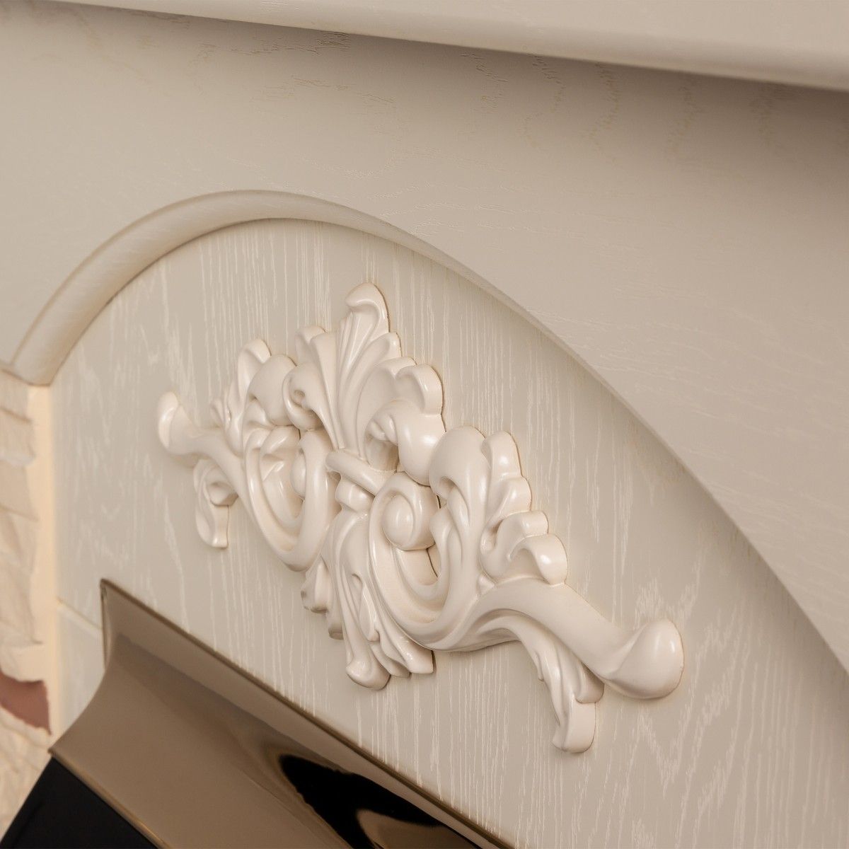 Электрокамин Neapolis WT с очагом Fobos Lux Brass. Габариты (ШxВxГ) 98x97x30 см Электрокамин Neapolis WT с очагом Fobos Lux Brass. Габариты (ШxВxГ) 98x97x30 см
