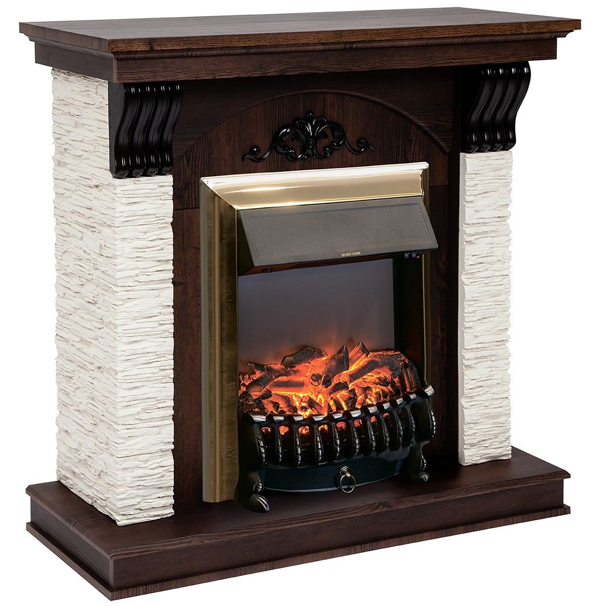Электрокамин Corfino NT с очагом Fobos Lux Brass. Габариты (ШxВxГ) 98x97x30 см Электрокамин Corfino NT с очагом Fobos Lux Brass. Габариты (ШxВxГ) 98x97x30 см