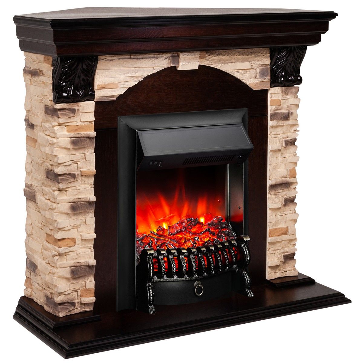 Электрокамин Dublin Corner Rock AO с очагом Fobos Lux Black. Габариты (ШxВxГ) 98x97x30 см Электрокамин Dublin Corner Rock AO с очагом Fobos Lux Black. Габариты (ШxВxГ) 98x97x30 см