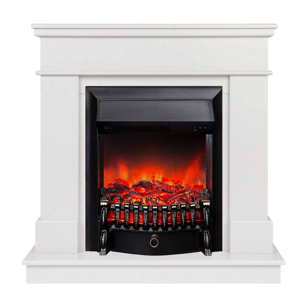 Электрокамин Selena STD WT с очагом Fobos Lux Black. Габариты (ШxВxГ) 98x97x30 см Электрокамин Selena STD WT с очагом Fobos Lux Black. Габариты (ШxВxГ) 98x97x30 см