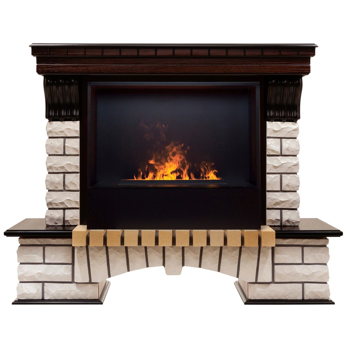 Электрокамин Country 26 AO с очагом 3D Cassette 630 Black Panel. Габариты (ШxВxГ) 134x109x43 см Электрокамин Country 26 AO с очагом 3D Cassette 630 Black Panel. Габариты (ШxВxГ) 134x109x43 см