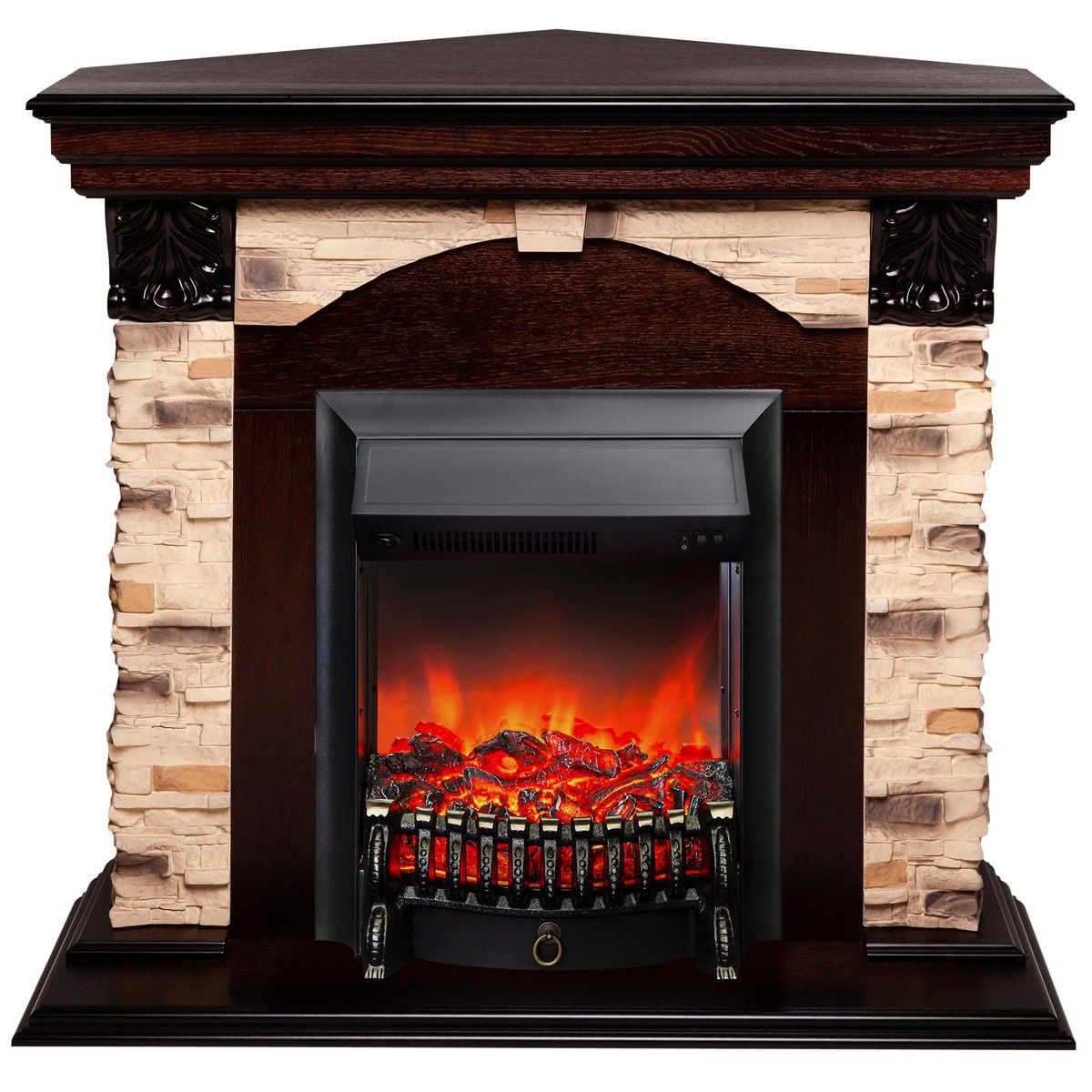Электрокамин Dublin Corner Rock AO с очагом Fobos Lux Black. Габариты (ШxВxГ) 98x97x30 см Электрокамин Dublin Corner Rock AO с очагом Fobos Lux Black. Габариты (ШxВxГ) 98x97x30 см