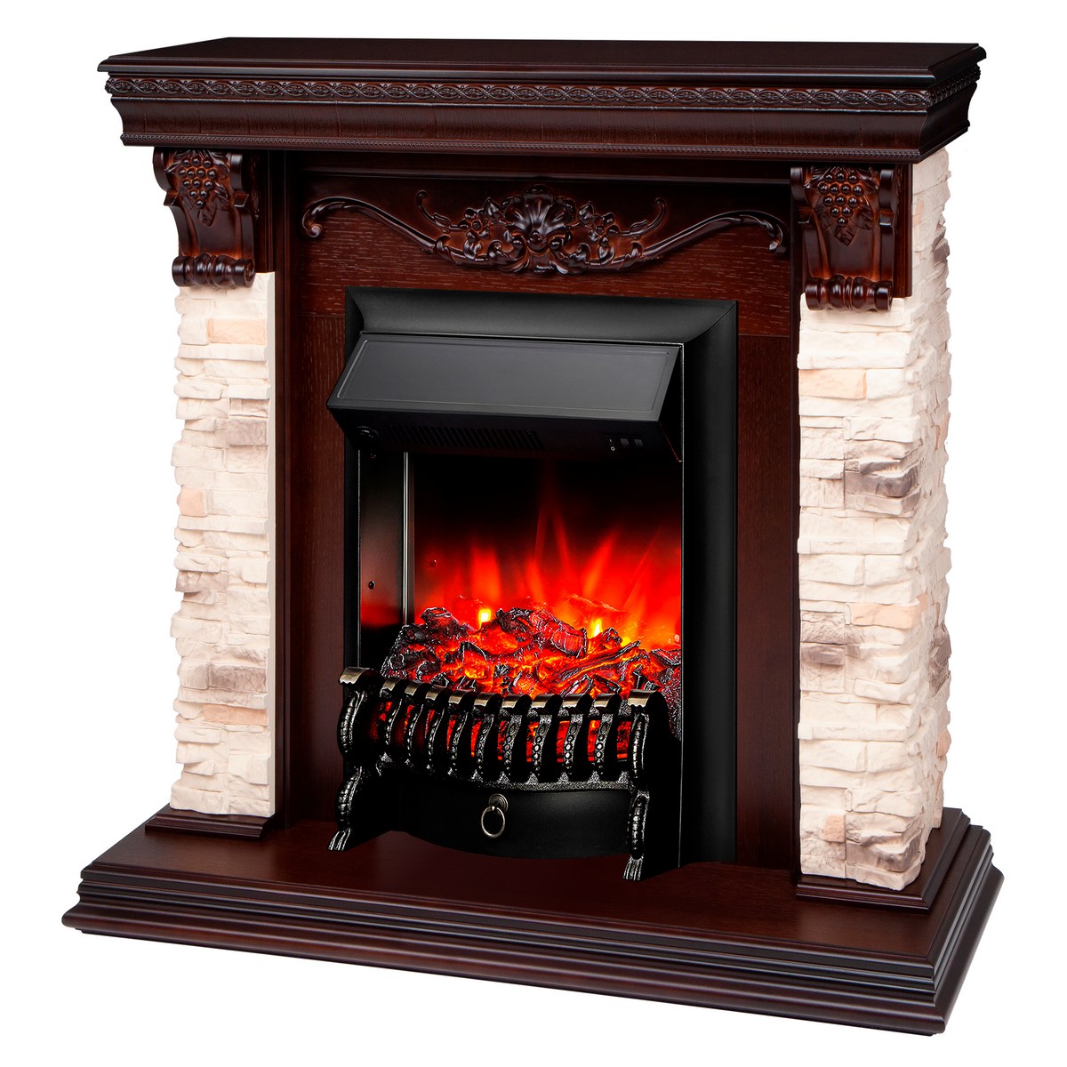 Электрокамин RealFlame Patricia NT с Fobos s Lux BL, звук потрескивания дров. Габариты (ШxВxГ) 98x97x30 см Электрокамин RealFlame Patricia NT с Fobos s Lux BL, звук потрескивания дров. Габариты (ШxВxГ) 98x97x30 см