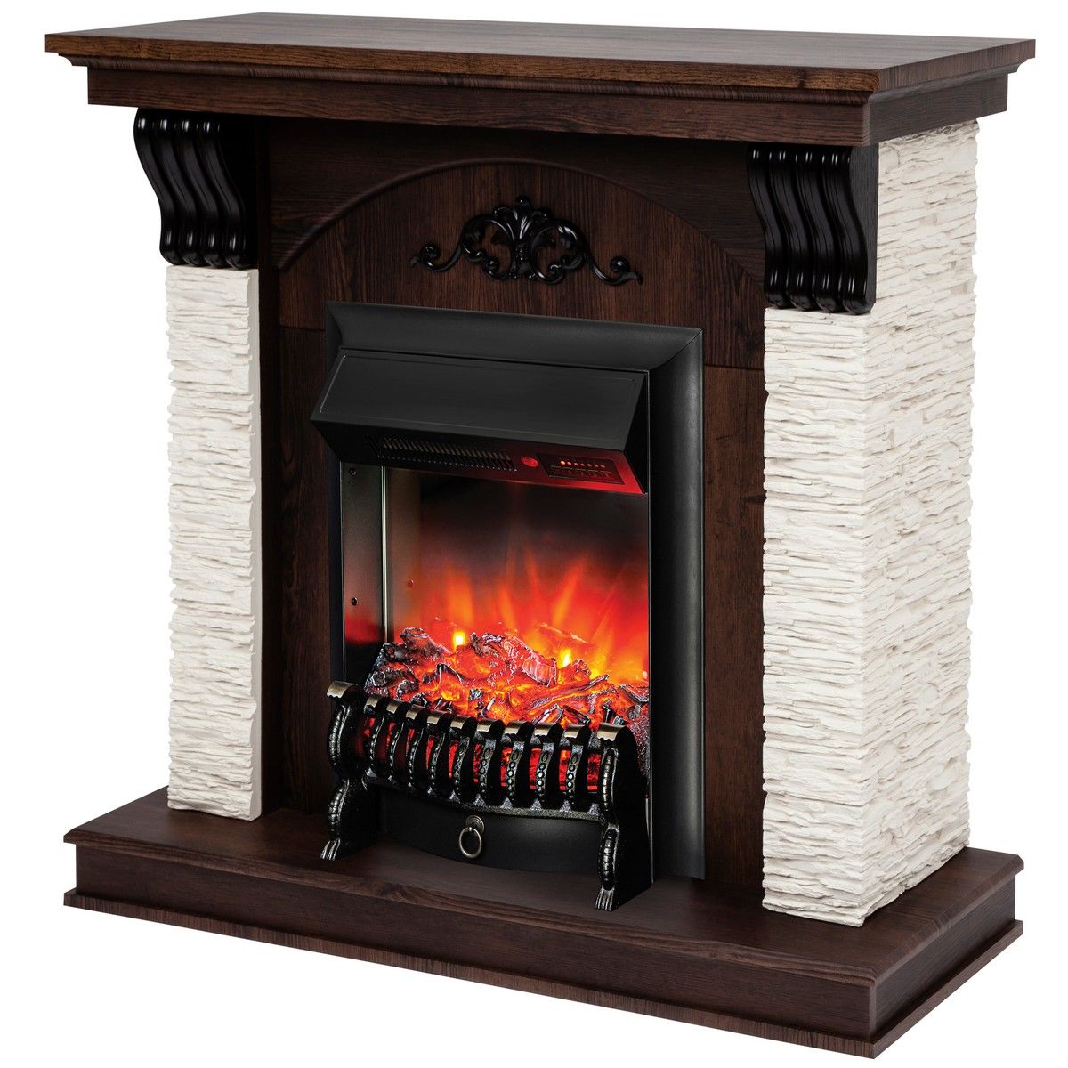 Электрокамин Corfino NT с очагом Fobos Lux Black RC. Габариты (ШxВxГ) 98x97x30 см Электрокамин Corfino NT с очагом Fobos Lux Black RC. Габариты (ШxВxГ) 98x97x30 см