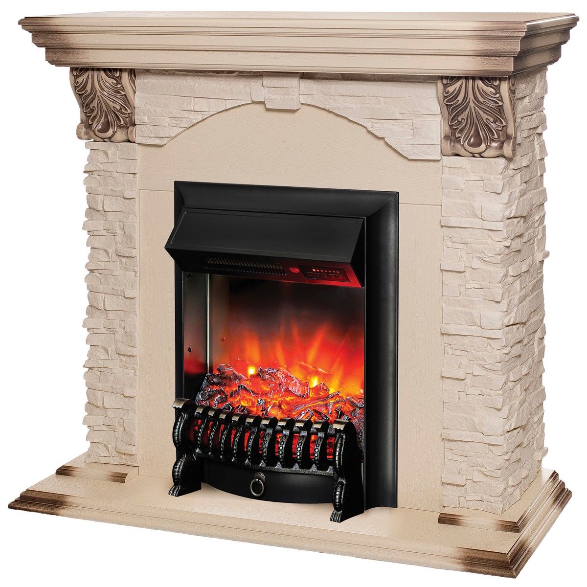 Электрокамин Dublin Lux WT с очагом Fobos Lux Black RC. Габариты (ШxВxГ) 98x97x30 см Электрокамин Dublin Lux WT с очагом Fobos Lux Black RC. Габариты (ШxВxГ) 98x97x30 см