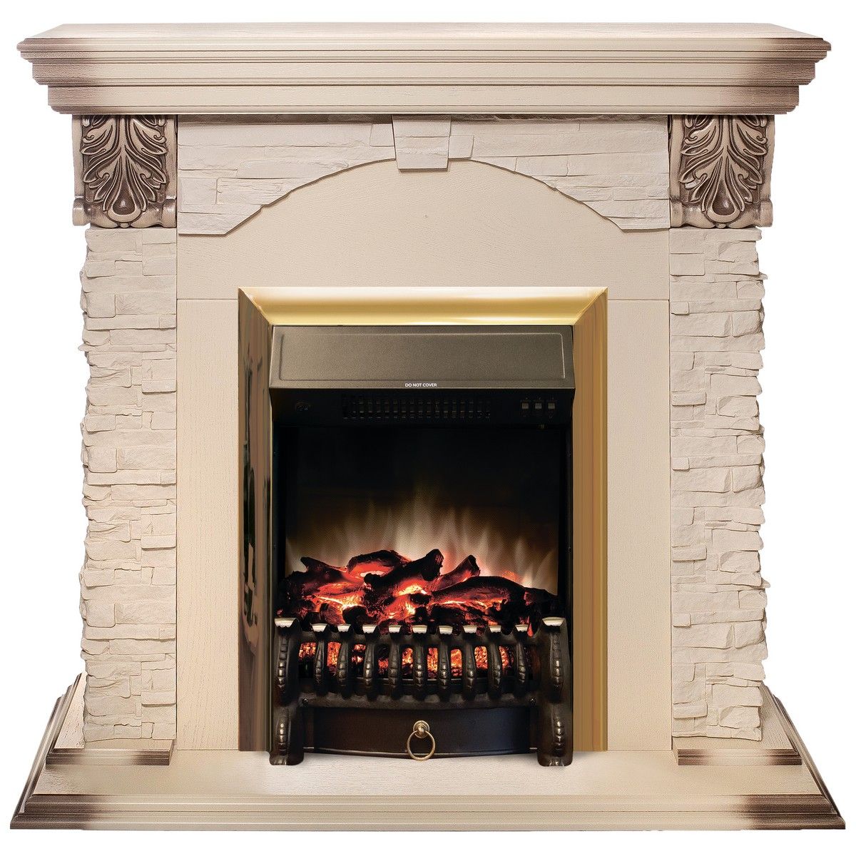 Электрокамин Dublin Lux WT с очагом Fobos Lux Brass. Габариты (ШxВxГ) 98x97x30 см Электрокамин Dublin Lux WT с очагом Fobos Lux Brass. Габариты (ШxВxГ) 98x97x30 см