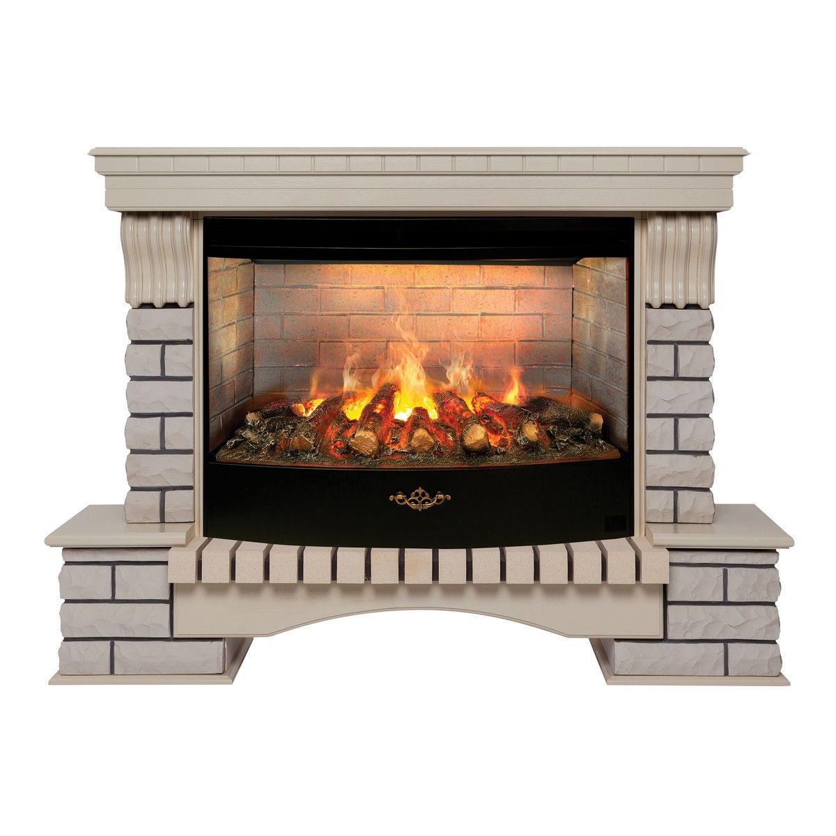 Электрокамин Country 33/33W WT с очагом 3D Firestar 33. Габариты (ШxВxГ) 149x109x43 см Электрокамин Country 33/33W WT с очагом 3D Firestar 33. Габариты (ШxВxГ) 149x109x43 см