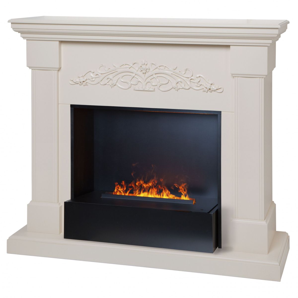 Электрокамин RealFlame Ofelia 26 BG с очагом 3D CASSETTE 630 BLACK PANEL. Габариты (ШxВxГ) 125x108.2x37 см Электрокамин RealFlame Ofelia 26 BG с очагом 3D CASSETTE 630 BLACK PANEL. Габариты (ШxВxГ) 125x108.2x37 см
