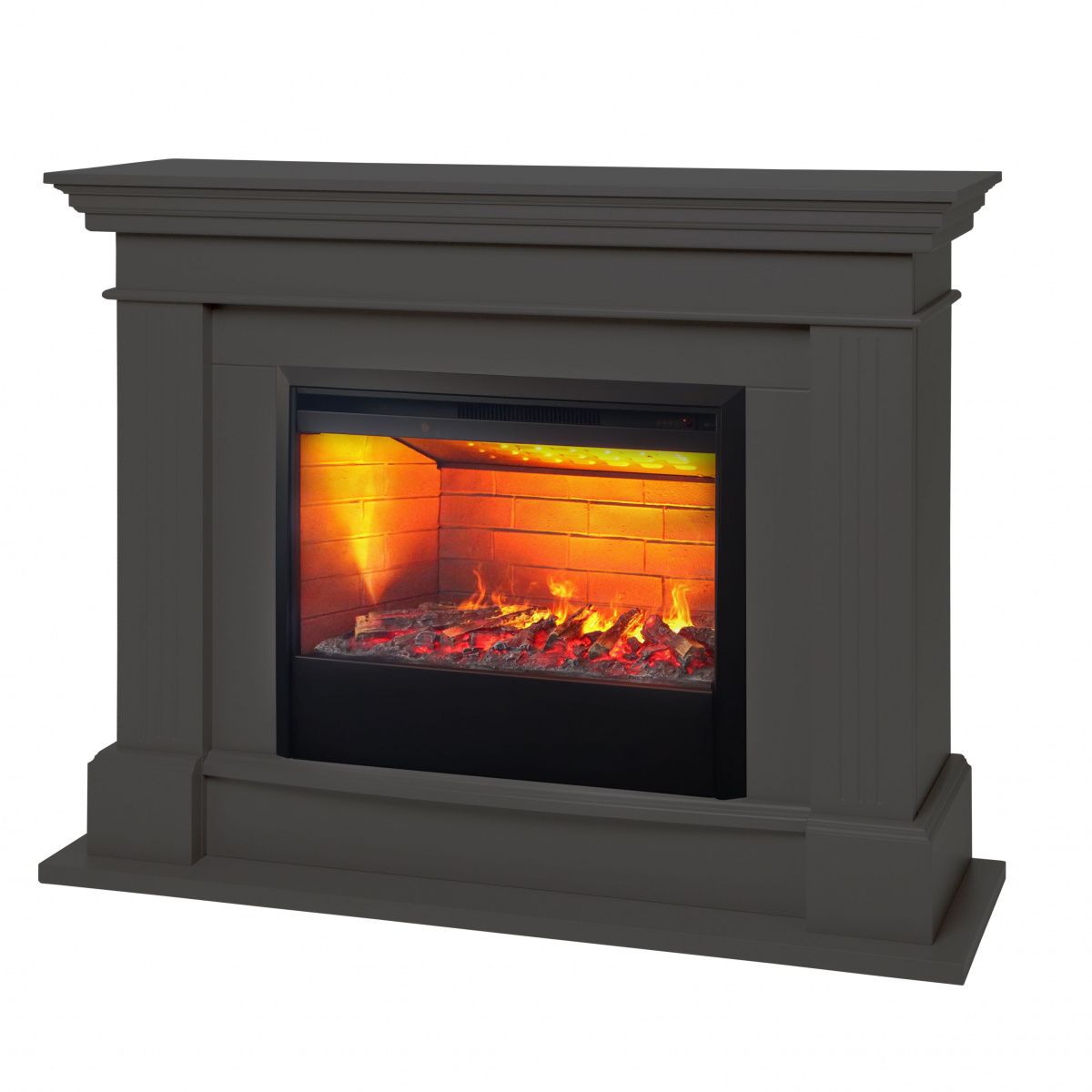 Электрокамин RealFlame Ontario 26 GR с очагом 3D Helios 26. Габариты (ШxВxГ) 135x109x38 см Электрокамин RealFlame Ontario 26 GR с очагом 3D Helios 26. Габариты (ШxВxГ) 135x109x38 см