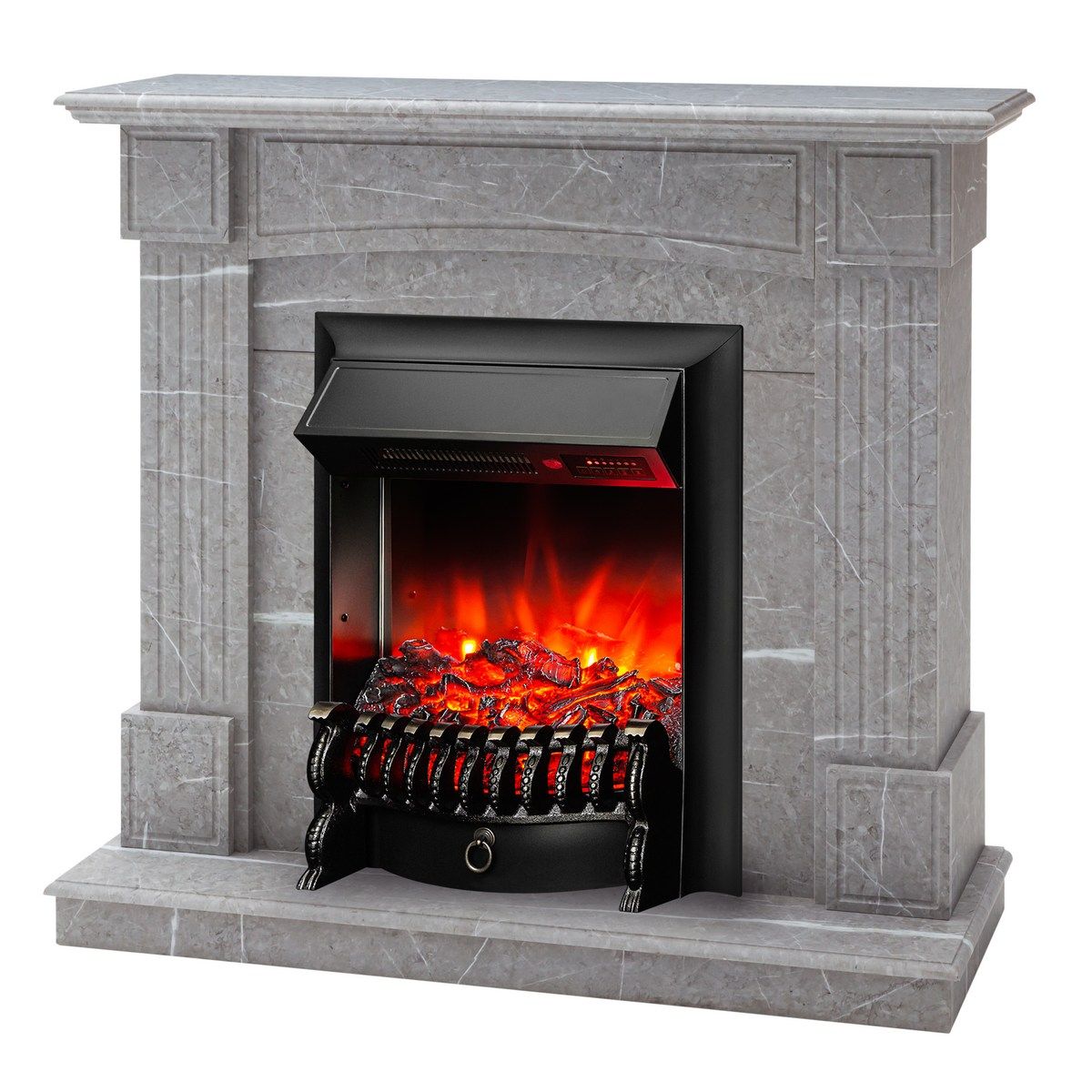 электрокамин Andrea STD GR с очагом Fobos Lux Black RC. Габариты (ШxВxГ) 98x97x30 см электрокамин Andrea STD GR с очагом Fobos Lux Black RC. Габариты (ШxВxГ) 98x97x30 см