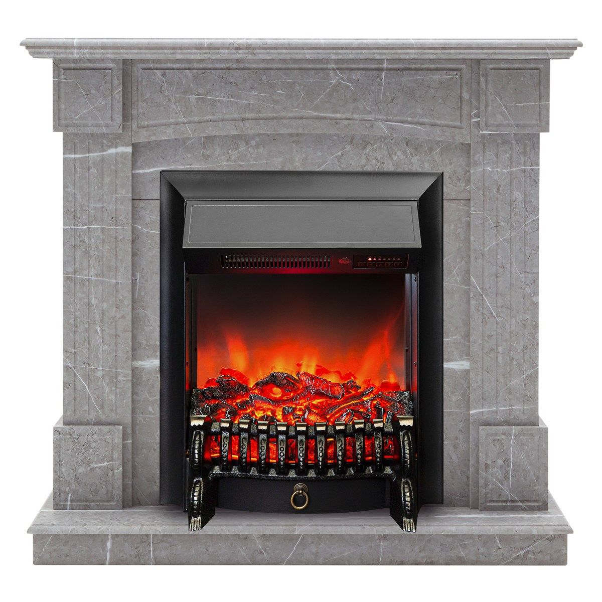 электрокамин Andrea STD GR с очагом Fobos Lux Black RC. Габариты (ШxВxГ) 98x97x30 см электрокамин Andrea STD GR с очагом Fobos Lux Black RC. Габариты (ШxВxГ) 98x97x30 см